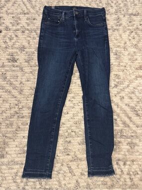 Citizens of Humanity Rocket Crop High Rise Skinny 26 Dark Wash